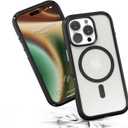 Case for iPhone 16 Pro, Military Grade Drop Protection Slim Case for Apple iPhone 16 Pro with Wrist Lanyard, Compatible with Magsafe, Crystal Clear Back Protective Case Cover