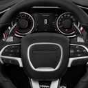 Steering Wheel Shift Paddles for 2015-2023 Dodge Challenger Charger Durango Chrysler 300 200 / for 2014-2023 Jeep Cherokee Accessories Carbon Fiber Stickers, Not fit SRT/Hell CAT
