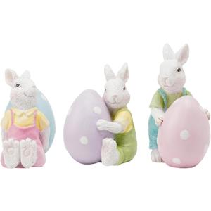 Braxio Spring Easter Bunny Eggs Decoraion - Cute Bunny Easter Decorations for The Home/Spring/Weddings Set of 3