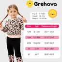 Toddler Baby Girls Sweatsuit Unique Elastic Pant Design Sweat Matching Sets Fall 2 Piece Sweatshirts Outfit 1-4T (Khaki)