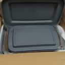 8-Piece Deep Glass Baking Dish Set with Plastic lids,Rectangular Glass Bakeware Set with Lids, Baking Pans for Lasagna, Leftovers, Cooking, Kitchen, Freezer-to-Oven and Dishwasher, Gray