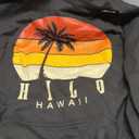 Hilo Hawaii Hawaiian Surf Vintage Sunset Surfer Retro Pullover Hoodie (Small, Black)