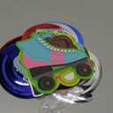 30 Pieces 1950's Rock and Roll Party Decorations Sock Hop 50s Foil Swirl Rock Themed Party Supplies Soda Shop Hanging Swirls Ceiling Decorations for 50's 60's Theme Supplies