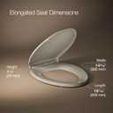 KOHLER 4733-RL-G9 Glenbury ReadyLatch Quiet Close Elongated Toilet Seat, Soft Close Toilet Seats, Sandbar