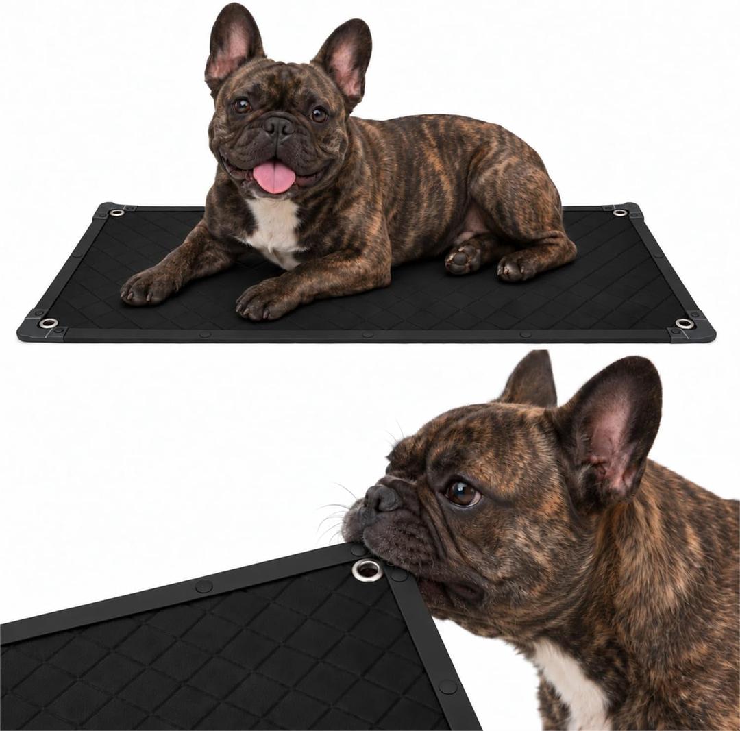 Chew Proof Dog Crate Pad for Aggressive Chewer Small Dogs(29x18 in)