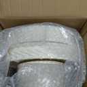 U-QE 100 Piece Ivory Scalloped Plastic Plates for Party - Plastic Plates Disposable Heavy Duty - High End Disposable Plates for Wedding Including 50PCS 9 '' Dinner Plates & 50PCS 6.5 '' Dessert Plates