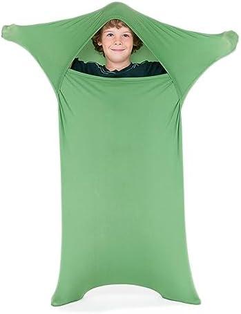 SANHO Premium Sensory Sock Body Sock, Medium, Perfect for Children with Sensory Processing Disorder, Updated Version Updated Version (Green) M