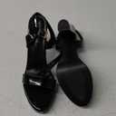 Classy Black Patent Block Heels for Women and Girls – Elegant Comfortable High Heel Sandals for Parties, Weddings, and Special Occasions 7.5