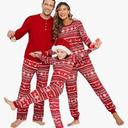 Ekouaer Christmas Pajamas Mens Pjs Long Sleeve Sleepwear Holiday Lounge Sets Size Large