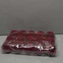 Brightown 15 Pcs Red Velvet Christmas Balls, 3.15 Inch Velvet Ornaments for Christmas Tree, Christma Tree Flocked Ornaments Balls for Family Holiday Wedding Party Xmas Hanging Decoration