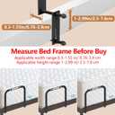 YUOROS Extra Tall Mattress Slide Stopper Holder Gripper Retainer Bar for Metal to Keep Mattress from Sliding