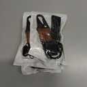 6 x Braided Wristlet Keychain Lanyard for Keys, Cool Stretchy Wrist Lanyard Strap Key Chain Holder for Women Men ID Badges, Wallet, Cell Phone, Camera (Black)