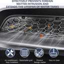 Grille Mesh Insert for Tesla Model Y Juniper 2025 2026, Matte Black Front Air Vent Cover, Insect Protection(Only for Premium)