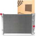 4 Row Radiator For 1997-2004 Chevy Corvette 2-Door 5.7L V8 AT, Radiator For 1997-04 1998 1999 2000 2001 2002 2003 Chevy Corvette Aluminum Radiators