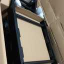 Storkcraft Premium Hoop Glider & Ottoman (Black with Gray)  GREENGUARD Gold Certified, Solid Wood Craftsmanship, Convenient Storage Pockets, Smooth-Gliding Chair for Nursery, Multi-Award-Winning