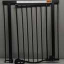InnoTruth 29-39.6 Baby Gate for Stairs & Doorways, 30" Tall Pressure Mount Pet Gates, Easy Step Auto Close Both Sides Walk Thru Child Gate, Dual-Lock Safety Design and One-Hand Operation, Black