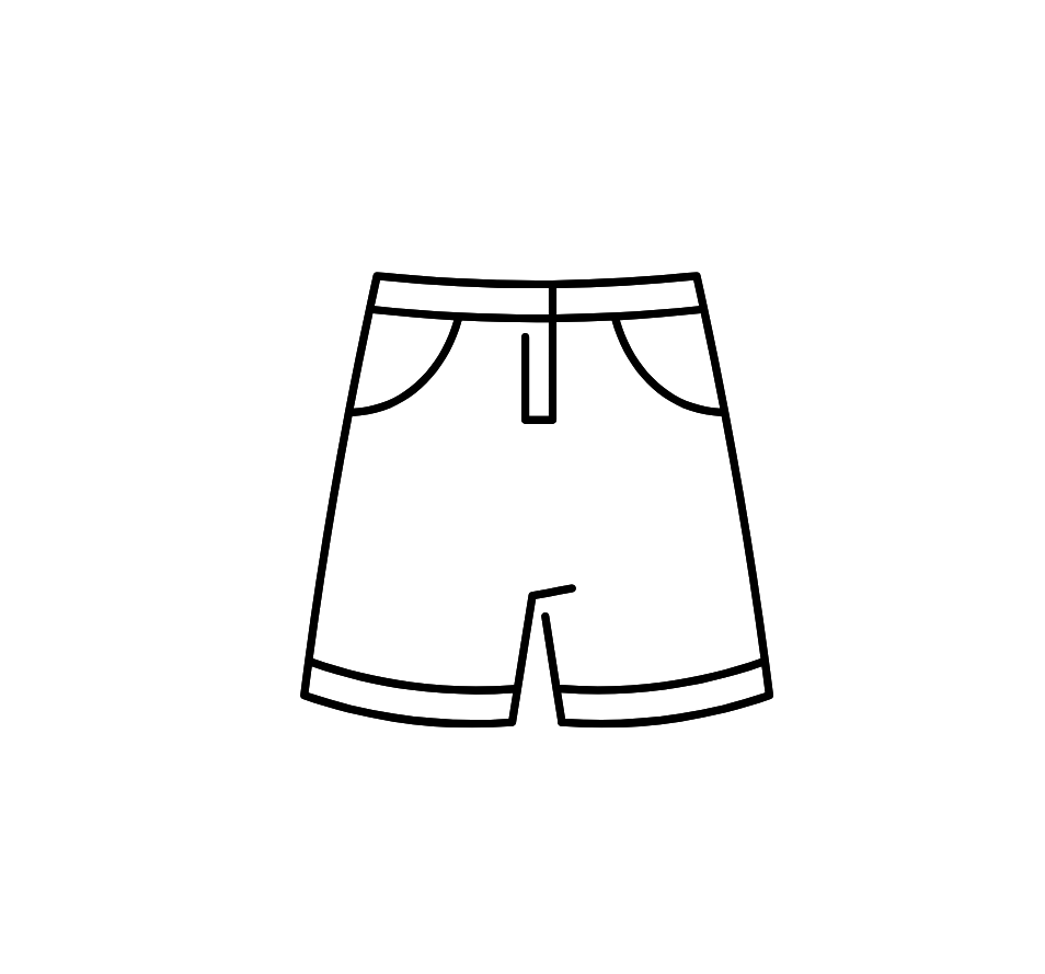 Jeans Shorts High Waist, Size 16