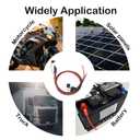 2 x 2FT 10AWG SAE Battery Connector, 10 AWG SAE Charger Extension Cable Leads, 24 Inches Ring Terminal Harness Cable, Easy Quick Convenient Connect for Motorcycles, Cars, Solar Panel