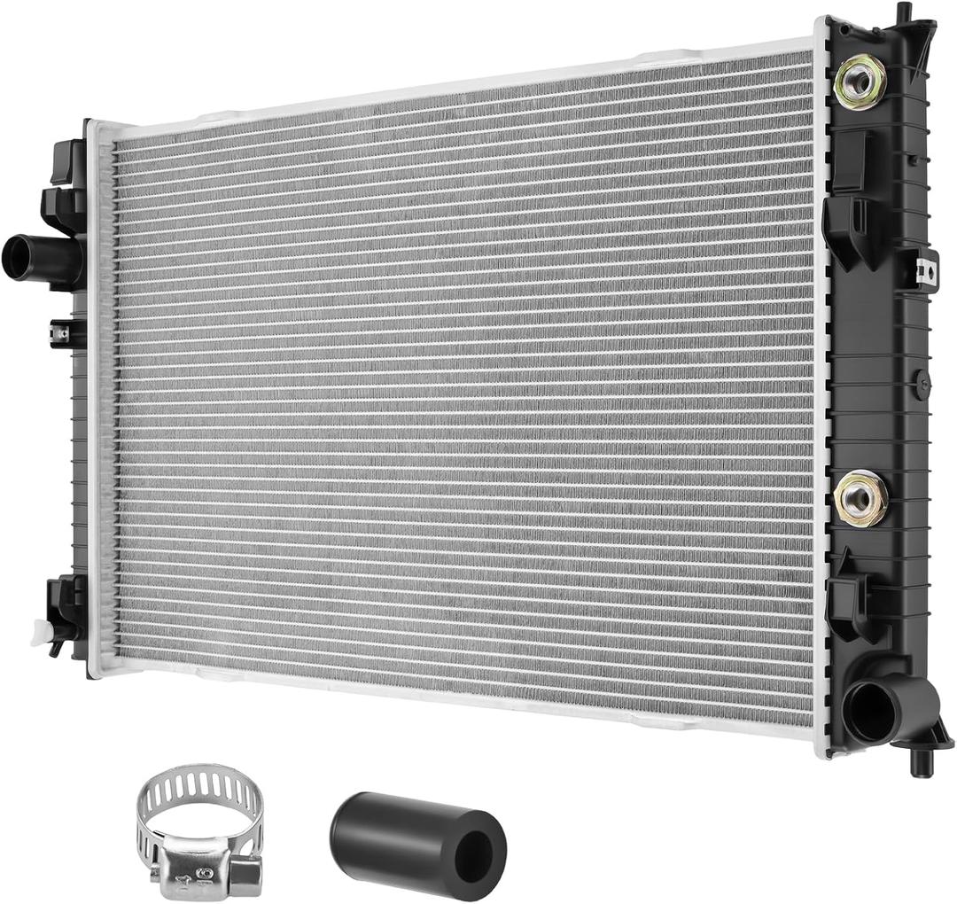 BDFHYK 13126 Aluminum Radiator for Ford Fusion 2010-2012, for Mercury Milan 2010-2011, CU13126 DPI13126, 22mm Core, Direct Fit Replacement, OE BE5Z8005F FO3010289 RK1735