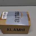 Wood Furniture Leg Sofa Legs 4 Inch Brown Round Tapered Mid-Century Modern Feet with Brass Base Replacement Legs for Cabinets,Coffee Table,Ottoman,TV Stand,Loveseat,Armchair Set of 4