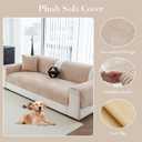 Sofa Couch Cover, Non-Slip Sofa Covers Washable for Dogs, Sofa Slipcovers Pet Friendly, Pet Couch Covers for Sofa, Boho Couch Protector for Recliner and Loveseat(1PC,Light Brown,36"47")