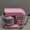 Kitchen in the box Stand Mixer,3.2Qt Small Electric Food Mixer,6 Speeds Portable Lightweight Kitchen Mixer for Daily Use with Egg Whisk,Dough Hook,Flat Beater (Pink)