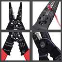 WGGE WG-015 Professional Wire Stripper, Wire Cutter and Wire Crimper 8-inch