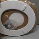 BEMIS 500EC 390 Toilet Seat with Easy Clean & Change Hinges, 1 Pack Round, Cotton White