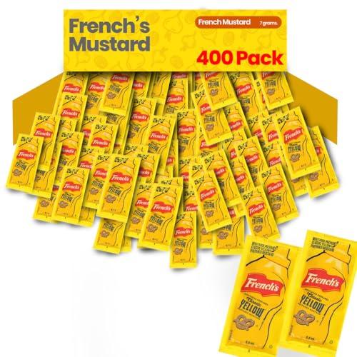 Yellow Mustard - 7gm (Multiple Pack) | Condiment Packets | (150 | 200 | 300 | 400 | 1000) Pack (500 Pack, 500 Count) EXP: March 14/2026