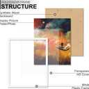 FULDGAENR 8x12 Picture Frame Set of 2, White Frames for 8 x 12 Inch Photo Poster Certificate, High Transparency Wall/Tabletop Frame with Horizontal Vertical Display (2 Pack | White | 8"x12")