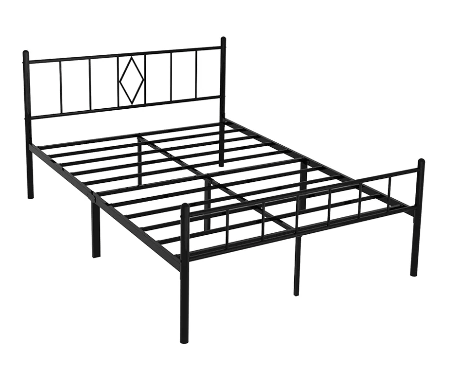 14 Inch Full Size Bed Frames with Headboard/Footboard, Under Bed Storage, Strong Metal Slats Support, No Box Spring Needed, Noise Free, Easy Assembly, Black