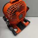 Battery Operated Fan for Milwaukee M18 battery, Portable Fan with AC Adapter & LED Lights, 4 Speeds & Hook, Cordless/Camping/Battery Powered fan, for Outdoor Jobsite (Battery Not Included)