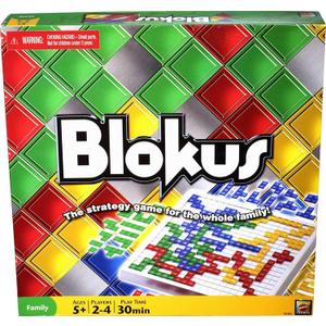 Mattel Games Blokus XL Board Games for Family Night, Brain Games for 2 to 4 Players, Oversized Board and Pieces
