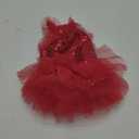 Fashion Sweet Puppy Dog Blingbling Princess Skirt Pet Dog Lace Cake Camisole Tutu Dress Red X-Small (XS( Back:6.5" Chest:10.5"))