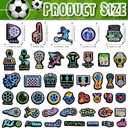 2 x Neon Water Bottle Stickers for Kids Glow in The Dark, 65 PCS Vinyl Soccer Stickers Pack for Laptop Skateboard Phone Case, Cute Colorful Neon Decals for Teens (Luminescent-030ksxx)