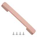Luggage Handle Replacement, Plastic Pull Handle Grip Replacement with Washers and Screws -Fitting for Luggage Storage Box Suitcase Case (8 X1 in & 1 Pcs & Rose Gold)