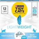 Purina Tidy Cats Lightweight with Glade Clear Springs Multi-Cat, Clumping, Low Dust, Scented Cat Litter - 12 lb. Box