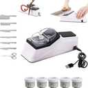 Besyner Sharp Pro, USB Electric Knife Sharpener, With 5PCS Replacement Grinding Tools, Double Sided Knife Sharpener, Quick Sharpening & Polishing, Stable Non-slip Base Quick Sharpening & Polishing