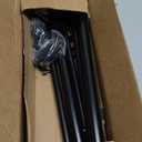 YaFex Curtain Rods 32-144 Inch, Heavy Duty 1 Inch Adjustable Curtain Rod for Windows, Black Extra Long Window Treatment Rods, Modern Design, Easy Installation