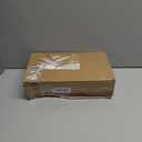 Rollda Kids Cowboy Boots for Boys Girls Western Square Toe Cowgirl Boots with Walking Heel (Toddler/Little Kid/Big Kid) (Dark Brown/Ostrich Upper) 12