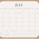 Jotsome Desk Calendar 2026-2027 with Desktop Mat, Desk Pad Calendar From Now to June 2027 14x10.5 inch, Desk Blotter Calendar for Home Office and School, Easy Planning, Gift for the Holidays, Apricot