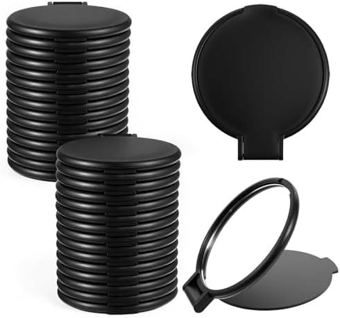 Amazon.com: LIQWEI 80Pcs Mini Folding Mirror for Purse, Round Makeup Mirror Portable Pocket Compact Travel Small Mirrors Mini Gifts for Women Adult Coworker Friends Halloween Christmas (2.5Inch, Black) : Beauty & Personal Care