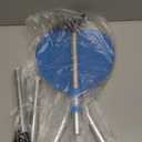 Hold 440 lbs Folding Canes with Seat Walking Stick Height Adjustment Cane Seat Capacity Frosted Handle with Magnetic Therapy Stone Crutches Stool (Blue)