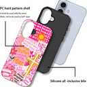 Case for iPhone 16,Collage Bible Verse Jesus Phone Case Slim Silicone Shockproof Cover for Girls Women（Frosted & Durable）