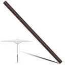 Otoolling 1 Pack 1.5'' Dia Umbrella Replacement Lower Pole, Heavy Steel Patio Umbrella Bottom Pole Replacement, 1.7 mm Thickness, No Bullet Buckle Outdoor(Brown, 46''L)