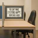 Funny Office Sign  Vintage Metal Tin Sign for Desk or Wall  Inspirational Quote Gift for Women, Birthday or Friendship  Mexican Kitchen or Therapy Office Humor  You Cant Make Everyone Happy, Youre Not a Taco