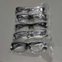 NORPERWIS Reading Glasses 5 Pairs Quality Readers Spring Hinge Glasses for Reading for Men and Women (5pcs - Black/Clear, 3.00)