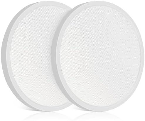 UthCracy Ceiling Light - 12 Inch, 24W, Flat, Round, White - LED Flush Mount Light Fixtures for Bedroom (2) UthCracy Ceiling Light - 12 Inch, 24W, Flat, Round, White - LED Flush Mount Light Fixtures for Bedroom (2)