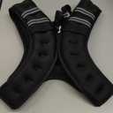 ZELUS Weighted Vest, 16lb Weight Vest with Reflective Stripe for Workout, Strength Training, Running, Fitness, Muscle Building, Weight Loss, Weightlifting (Black)