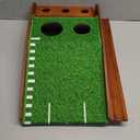 Putting Green Indoor Mat Outdoor Golf Putting Mat with Automatic Ball Return - Ideal for Home, Office, and Outdoor Use